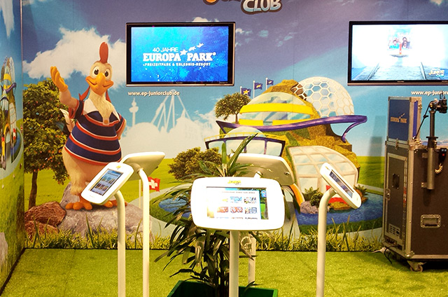 Mobile spiel-Station auf der Gamescom