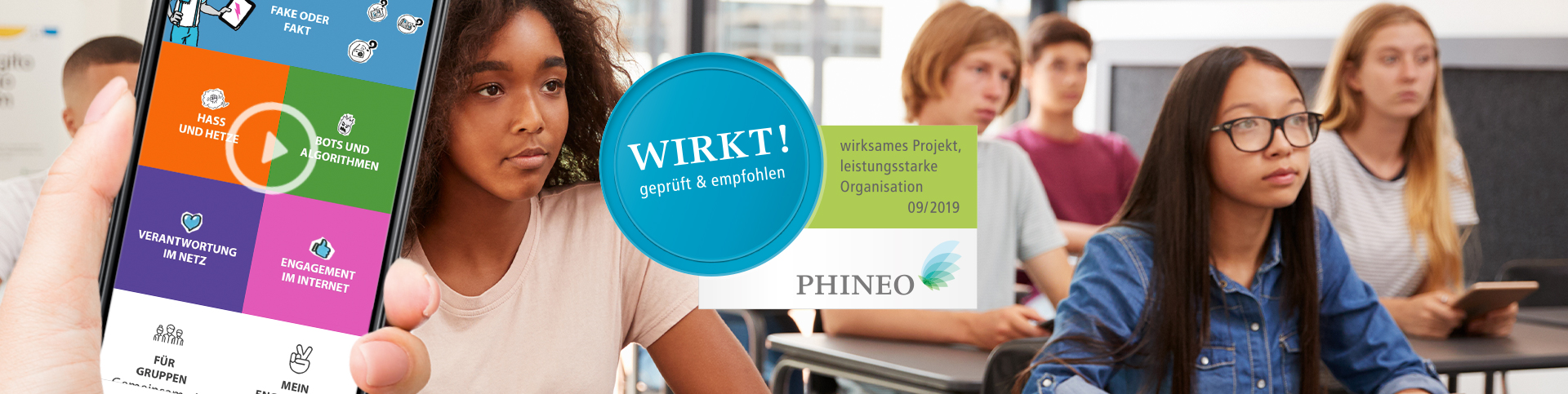 PHINEO-Wirkt-Siegel für die App Streitkultur 3.0