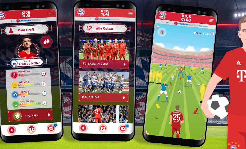 Die FC Bayern München Kids Club App von eoa