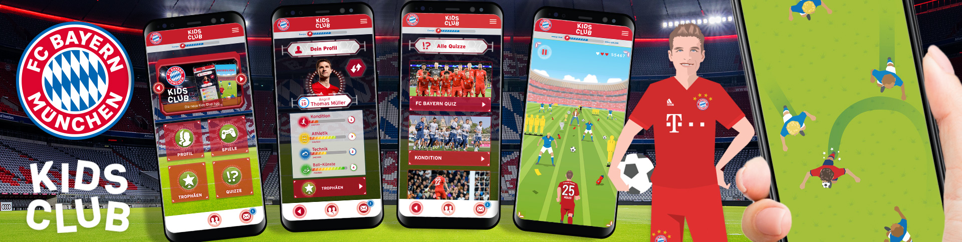 Die FC Bayern München Kids Club App von eoa